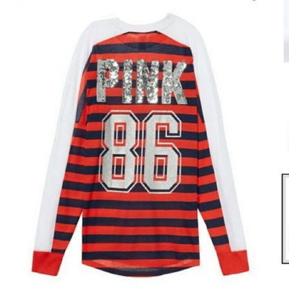 PINK Victoria's Secret Tops - New Pink VS Bling Tee